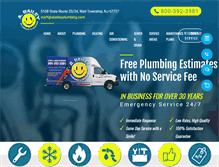 Tablet Screenshot of abaileyplumbing.com